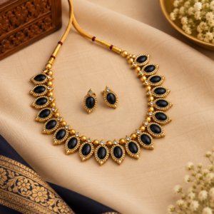 Nishaara – Black Onyx Necklace Set