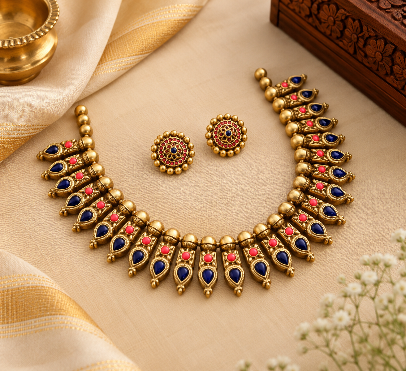 Neelam Necklace Set