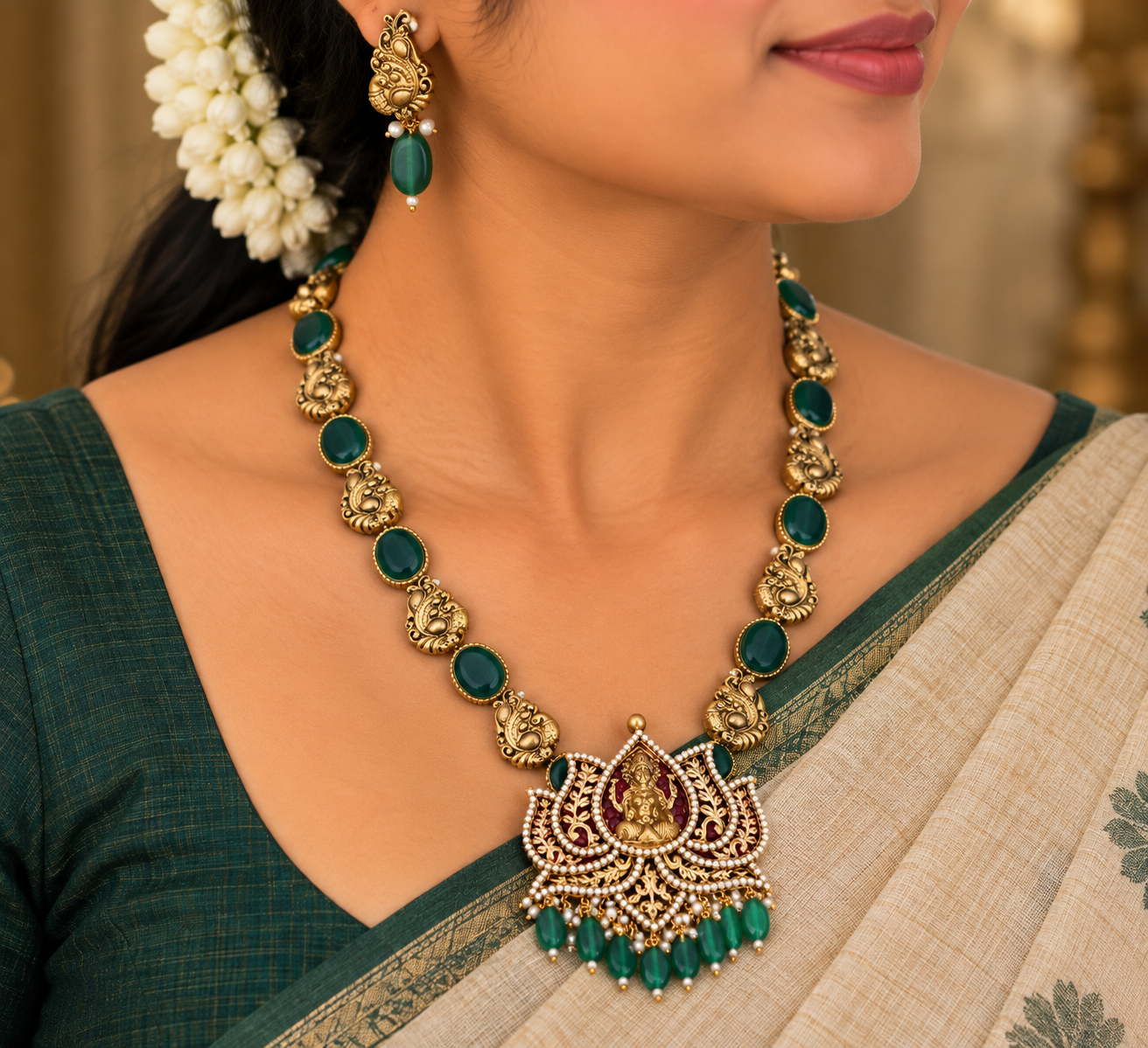 Ratna Kemp Temple Jewellery Set - Image 5