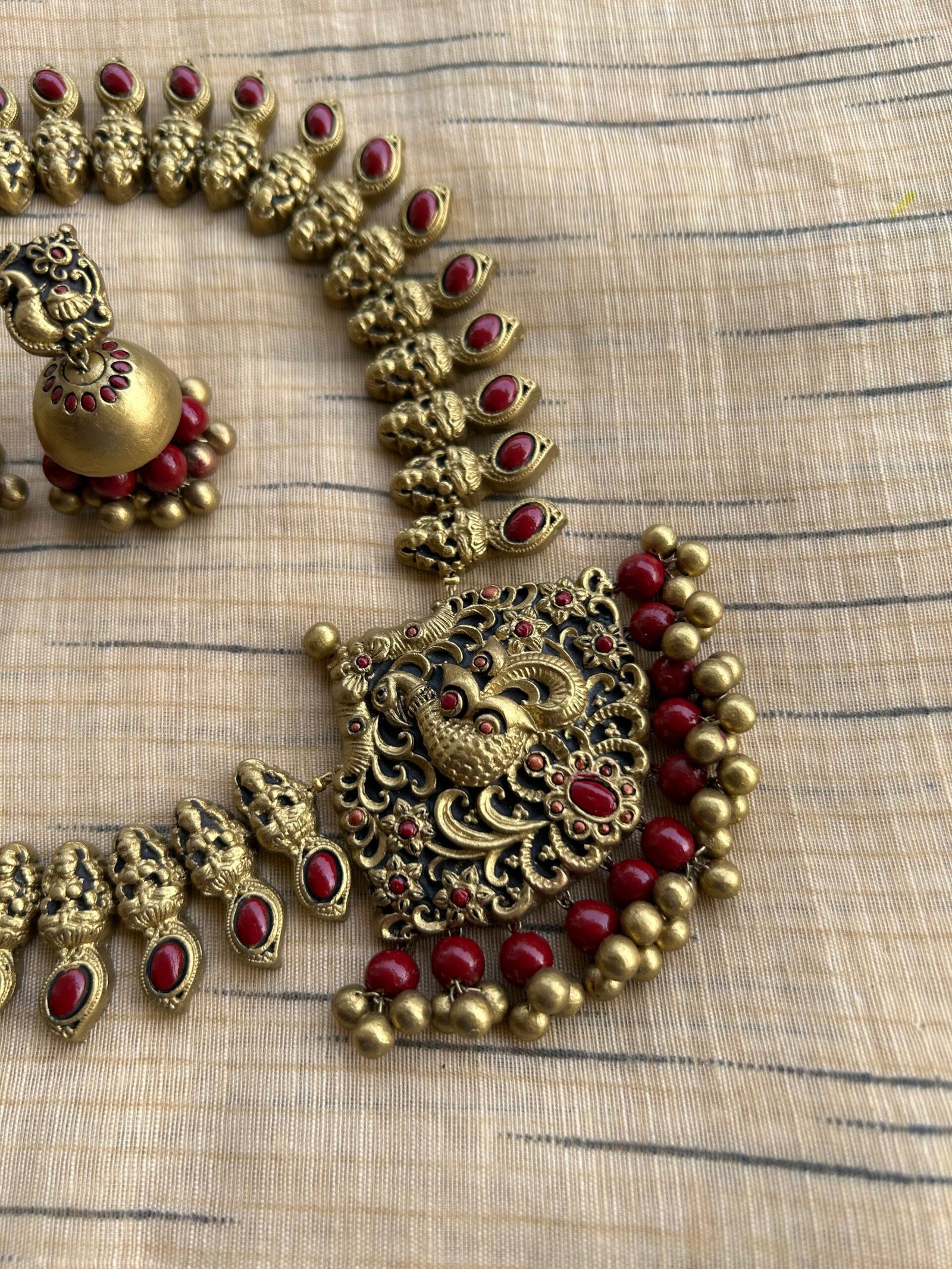 Aaradhya – Peacock Jewellery Set - Image 3