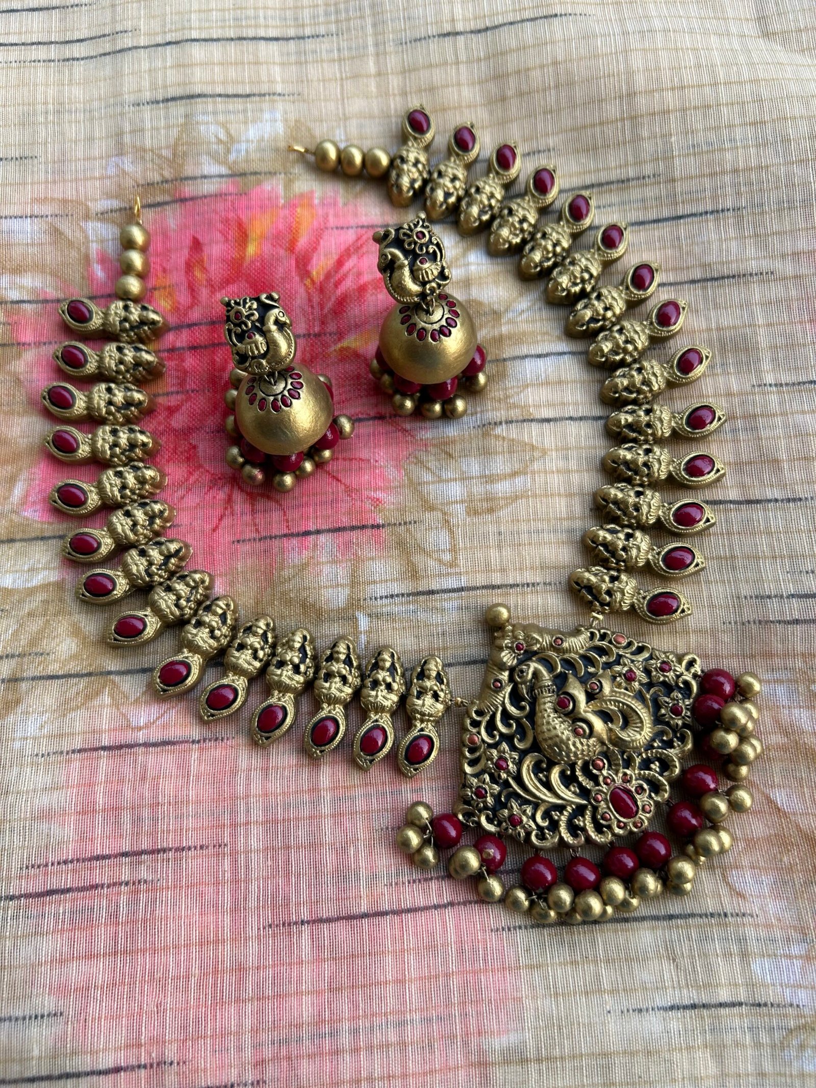 Aaradhya – Peacock Jewellery Set - Image 2