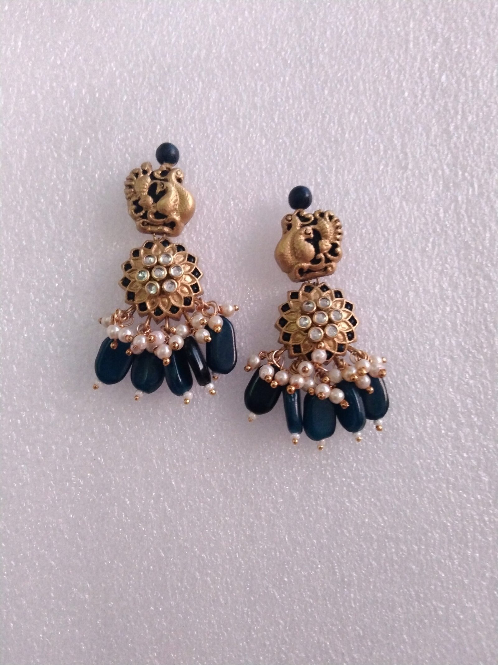 Ruby Mayura – Temple Jewellery Set - Image 6