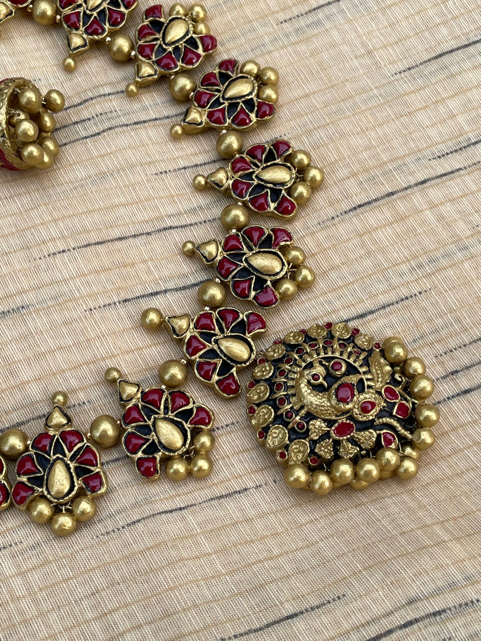 Dancing Peacock Necklace set – Liana Creations